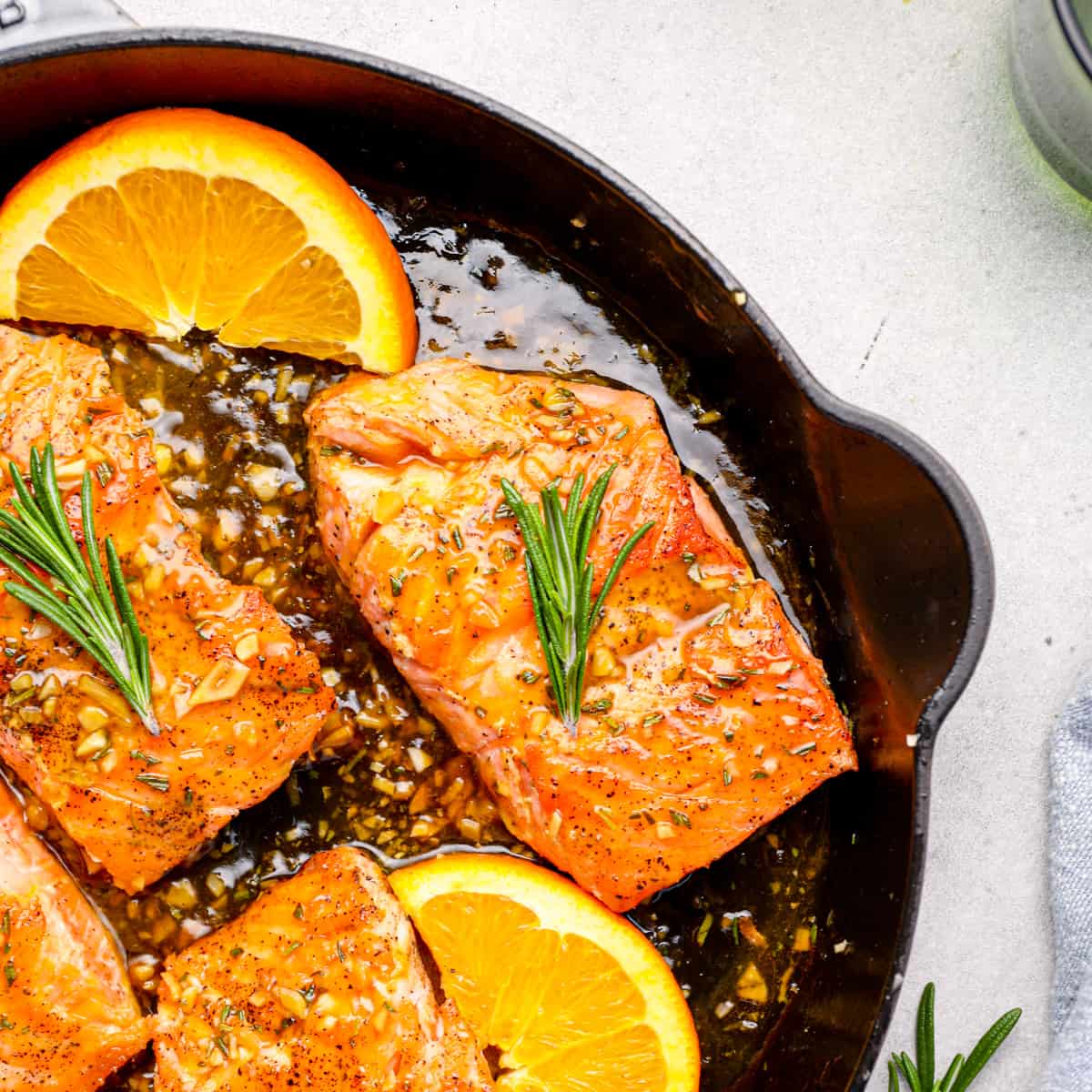 Half-Orange Glazed Salmon