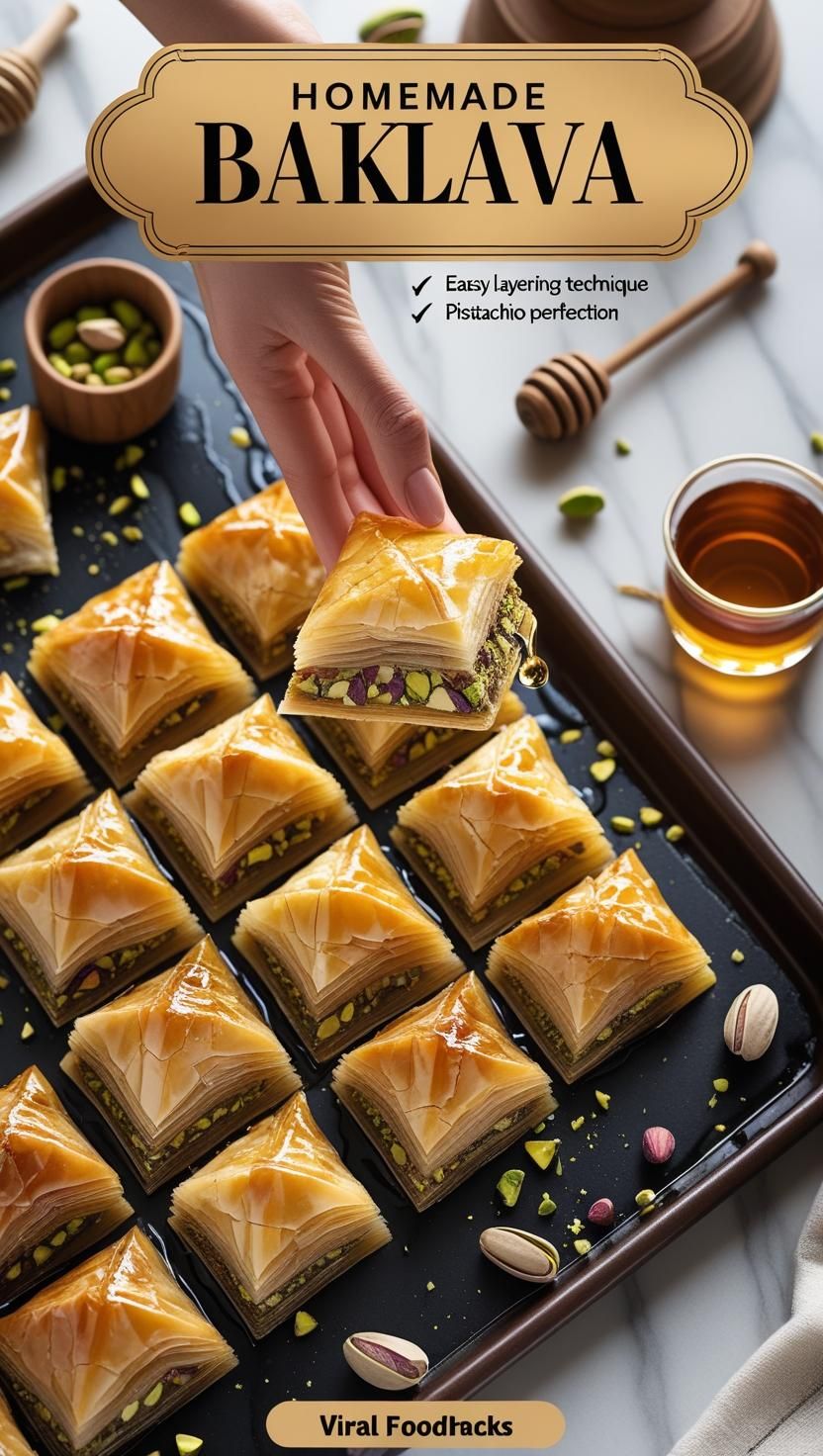 Baklava-Inspired Phyllo Tart with Honey and Pistachios
