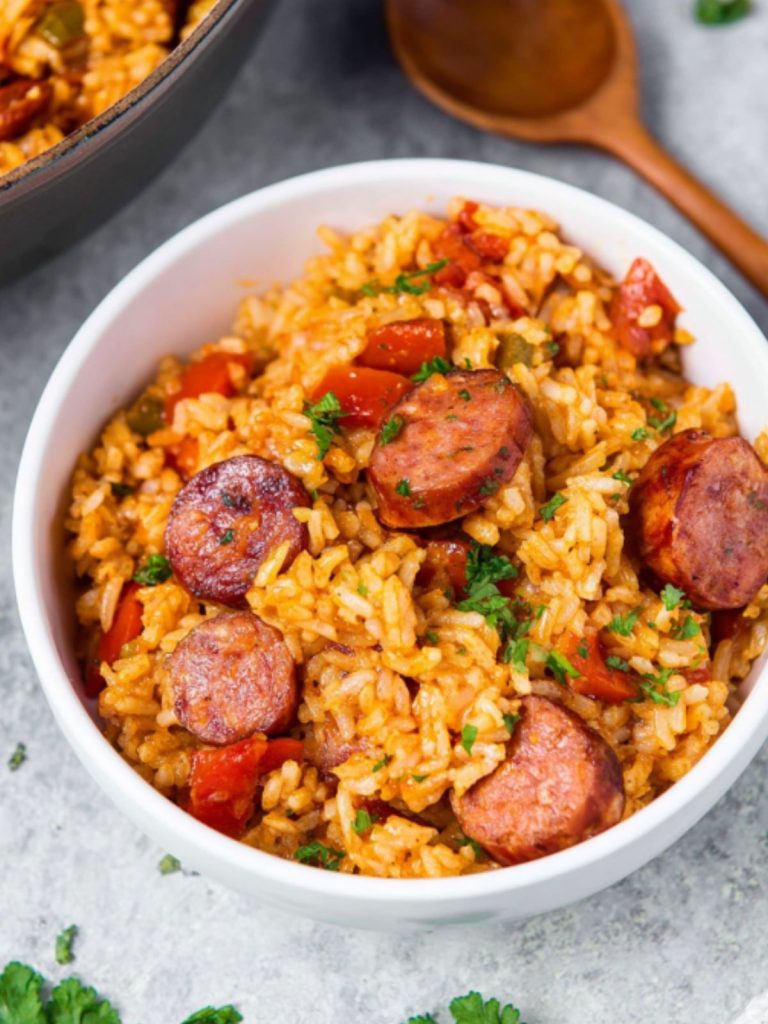 Camping-Style One-Pot Chili with Smoked Sausage