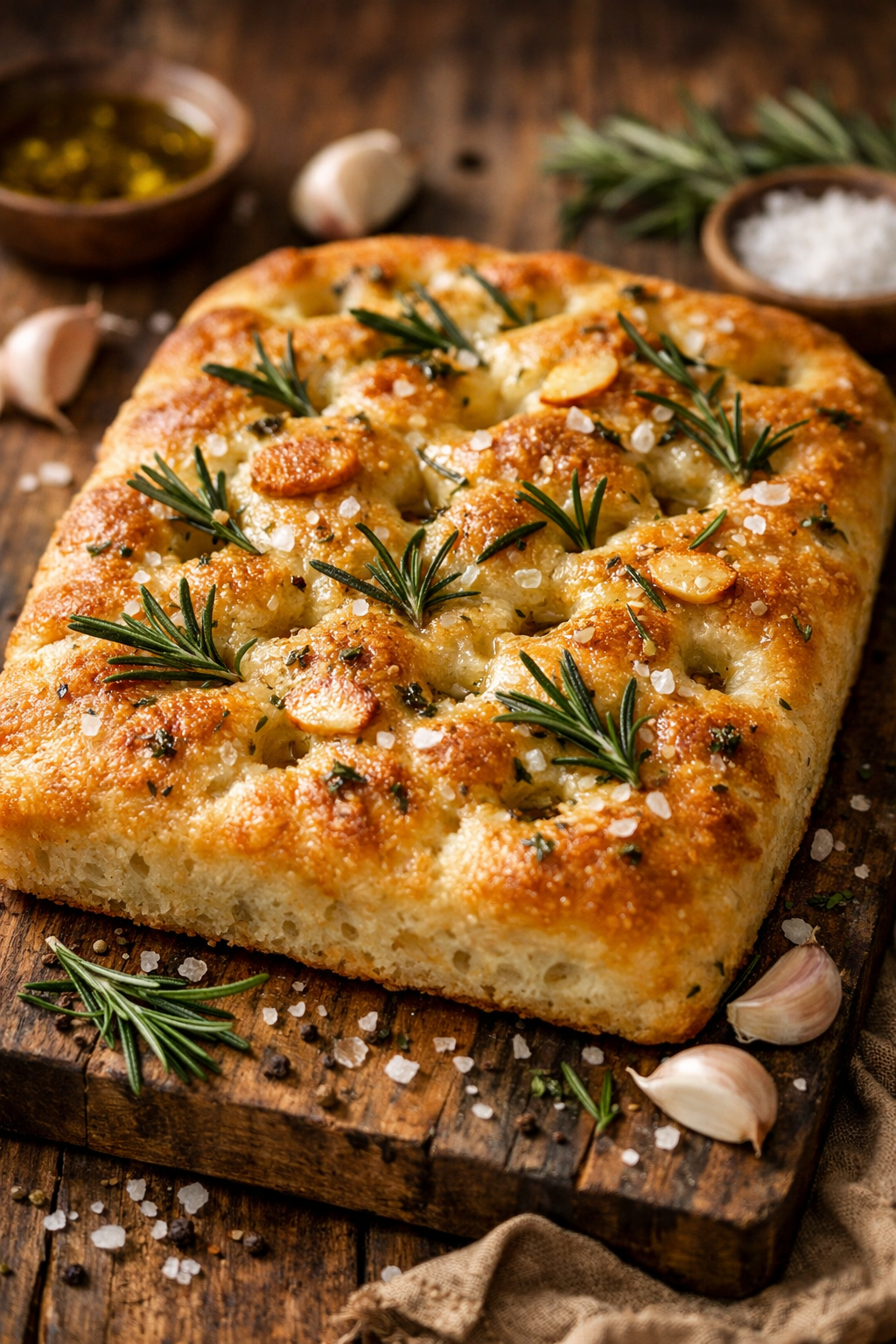 Pompeii-Inspired Roman Herb Focaccia
