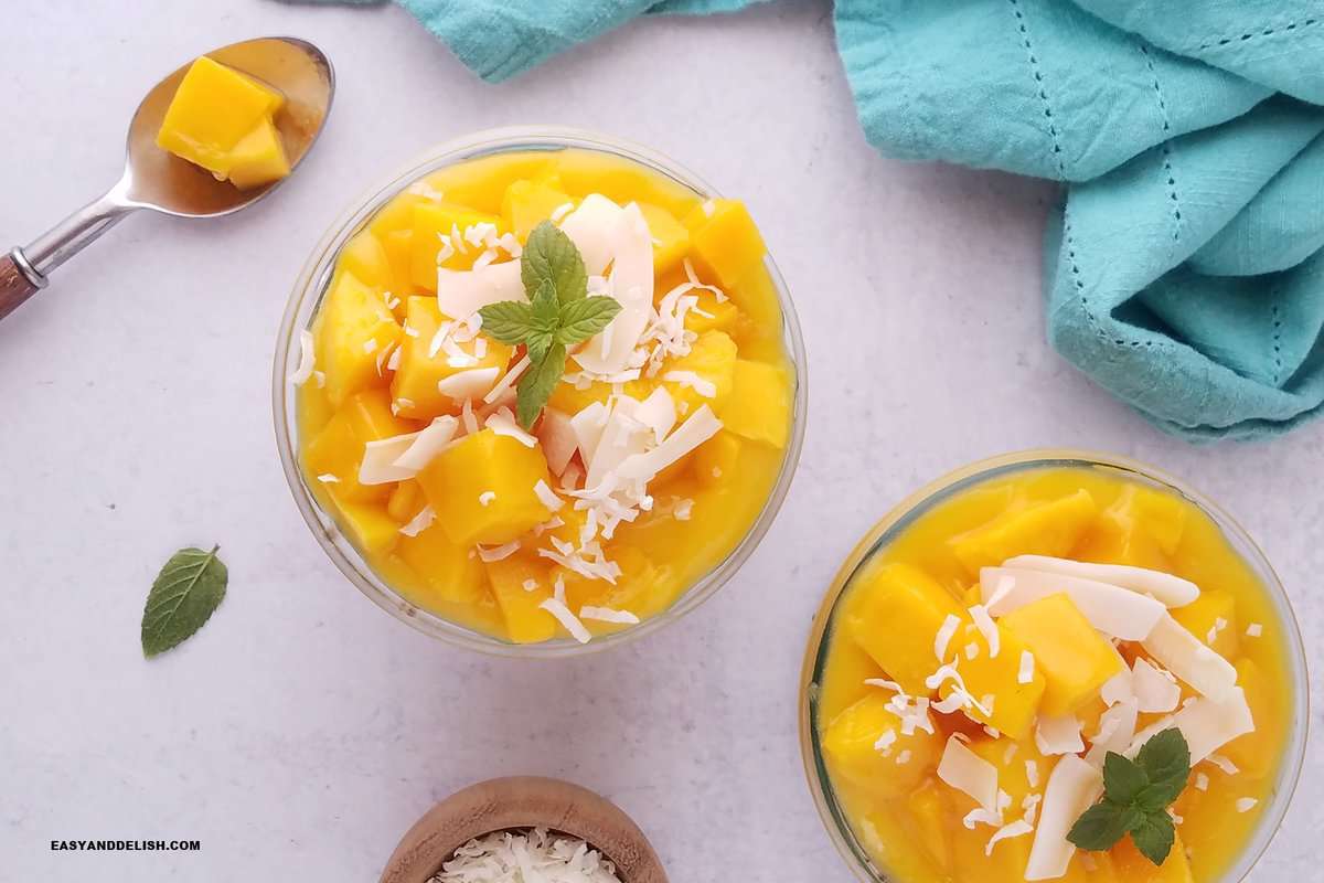 No-Bake Vegan Mango Coconut Chia Pudding