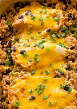 One-Pot Southwestern Chicken and Rice with Black Beans
