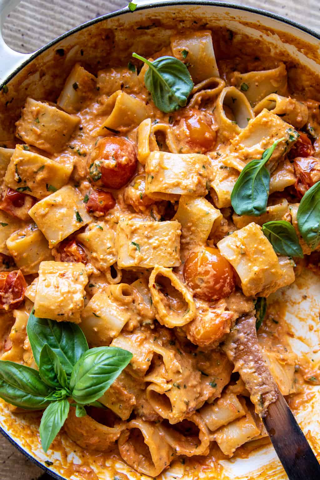 Lemon-Basil Ricotta Pasta with Cherry Tomatoes