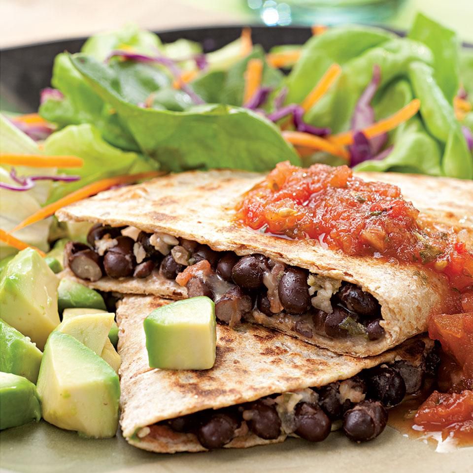 Veggie-Packed Mini Quesadillas with Black Beans