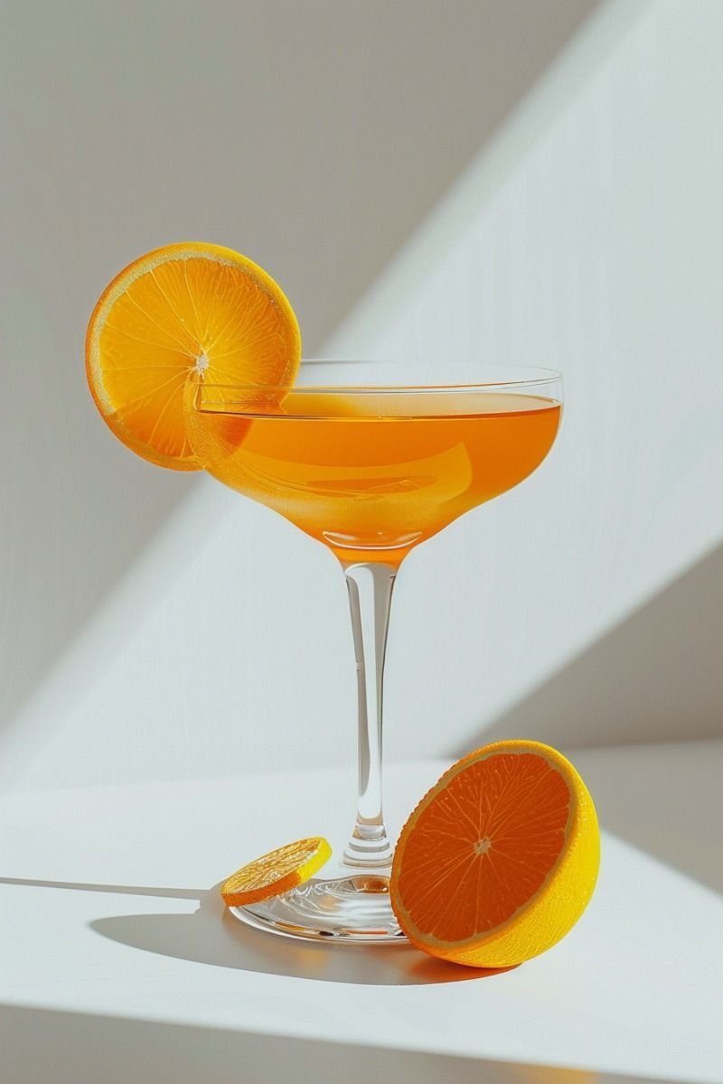 Glossy Orange-Basil Martini