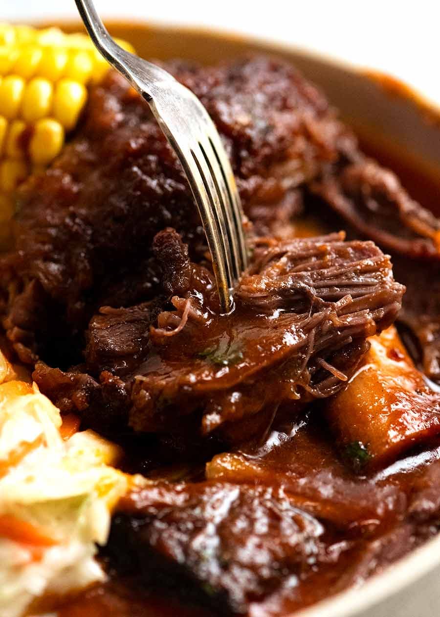 Slow-Cooked Tibs Beef with Garlic and Rosemary