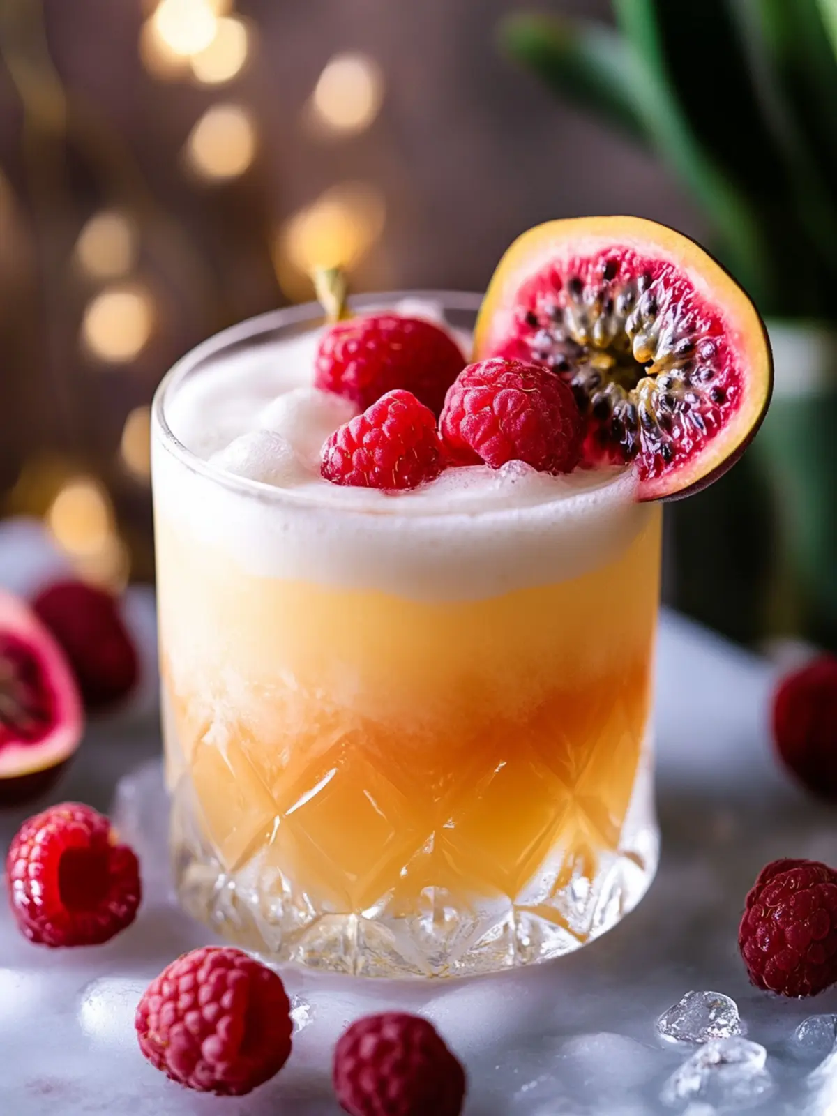 Spiced Tequila and Passionfruit Sour