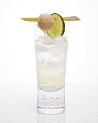 Tropical Rum and Lychee Fizz