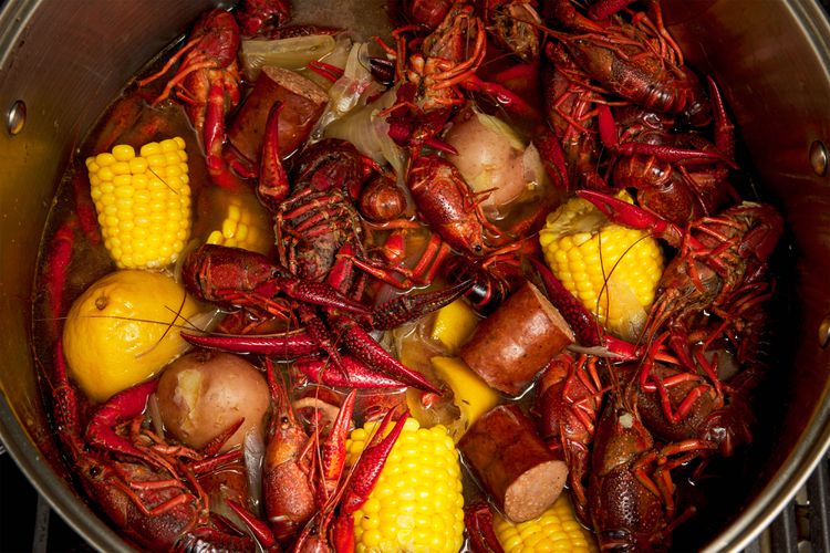 Wood-Fired Cajun-Spiced Crawfish Boil