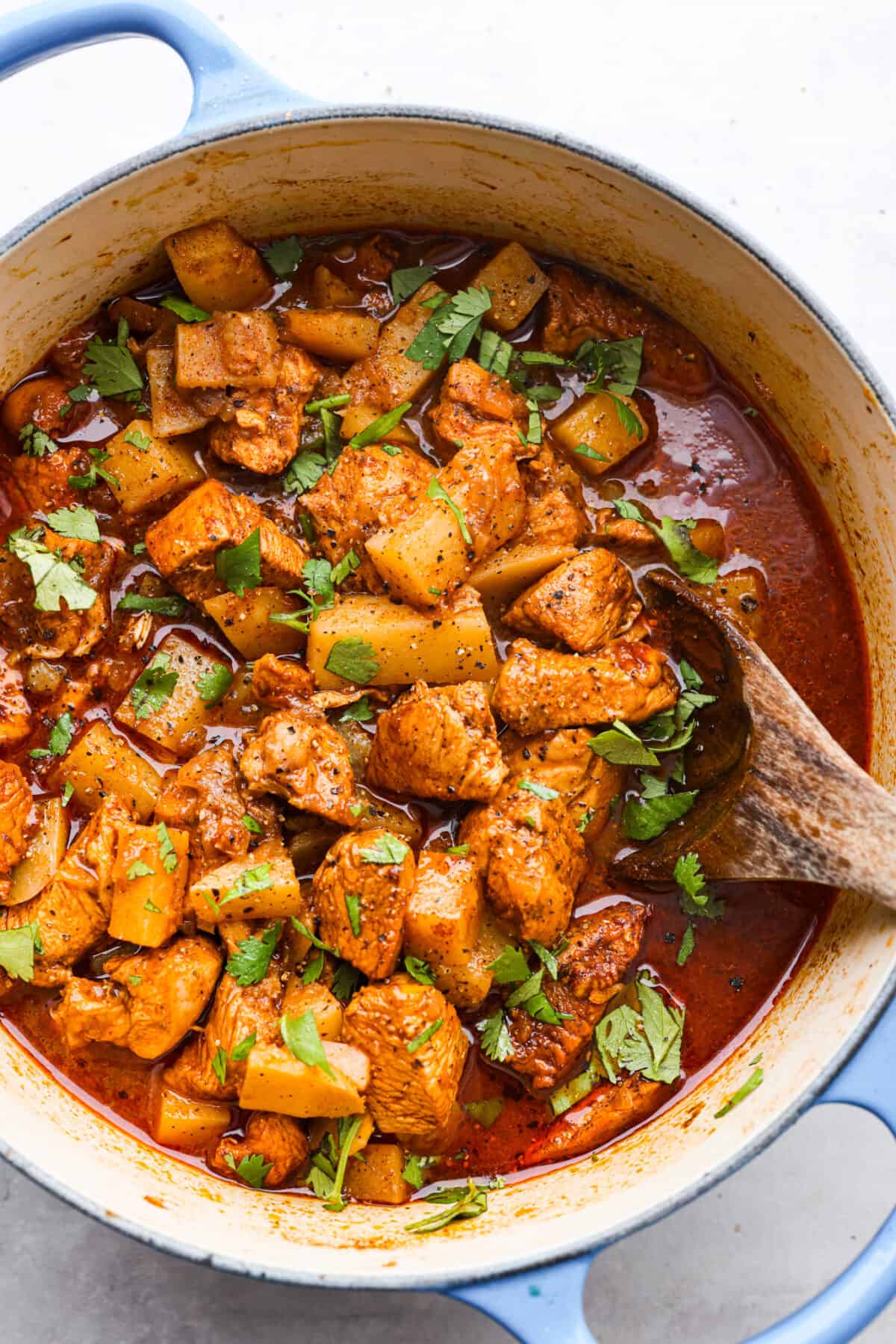 Spiced Chicken Vindaloo with Tamarind and Potatoes