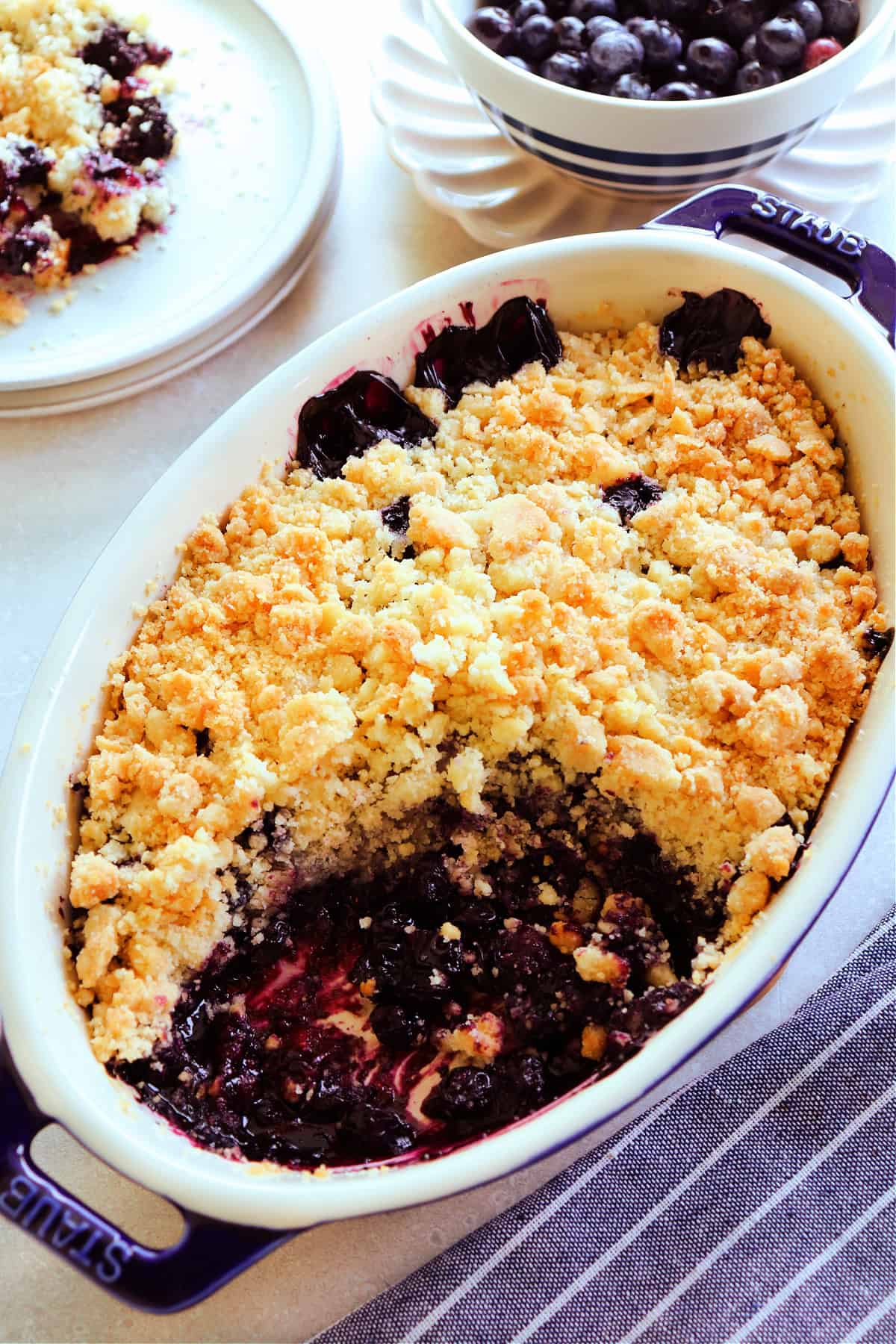 Sky-Blue Berry Crumble