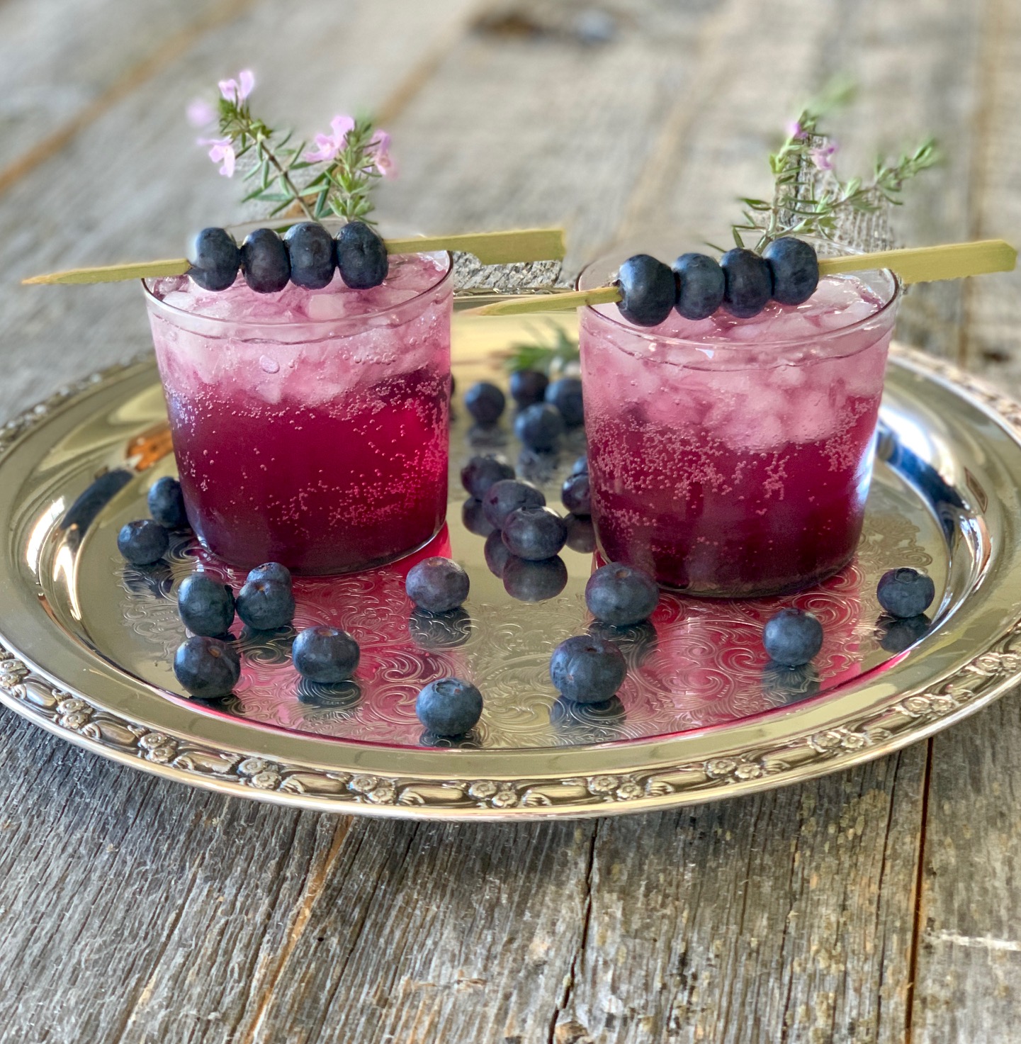 Lavender Blueberry Vodka Collins