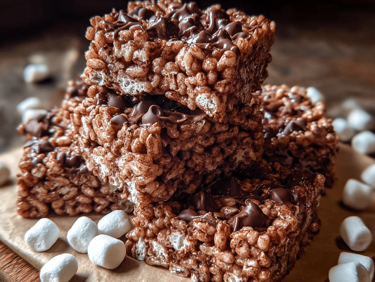 No-Bake Chocolate Rice Krispie Treats