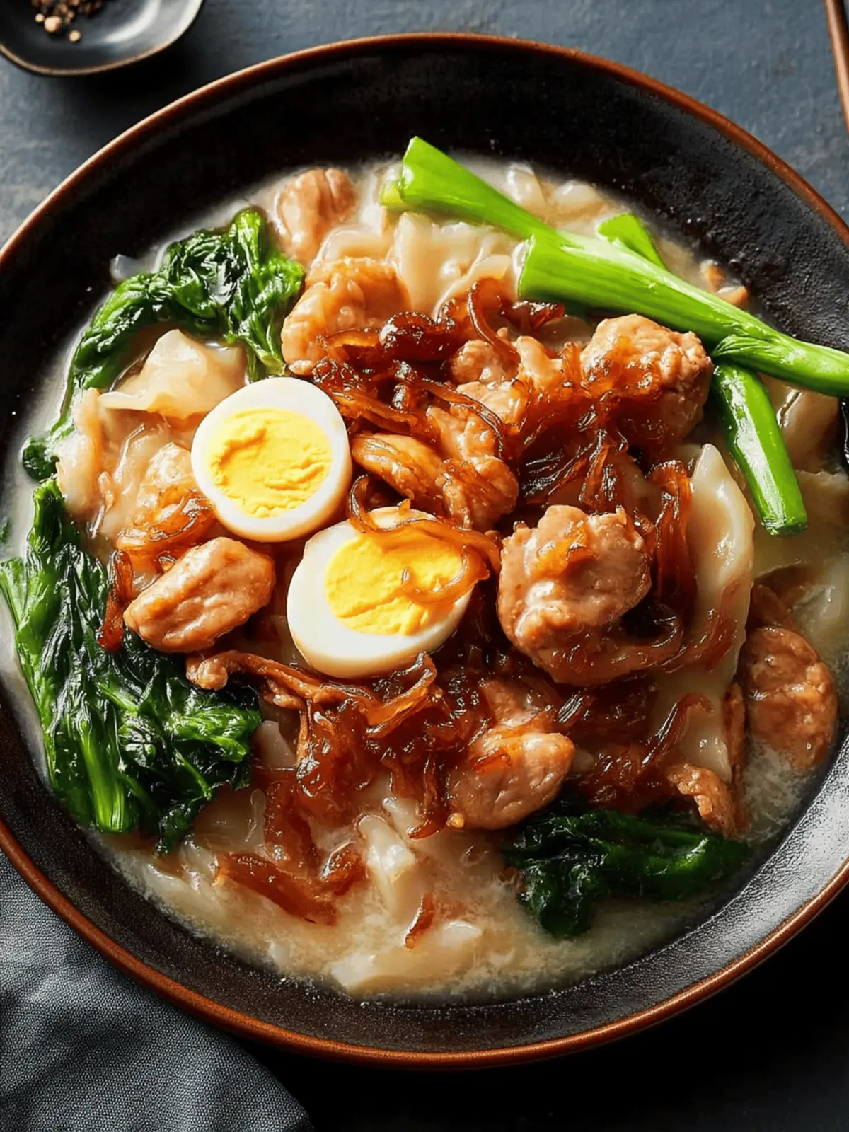 Cantonese Rice Noodles with Egg Gravy