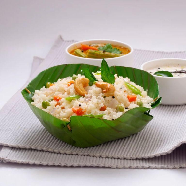 Savory Millet Upma with Mustard Seeds and Curry Leaves