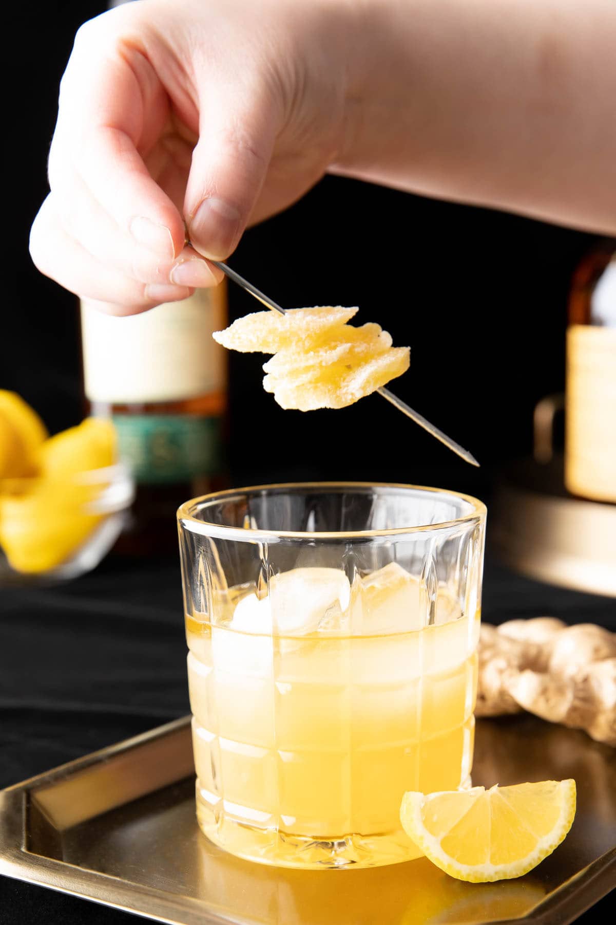 Honey-Ginger Scotch Sour with Islay Float