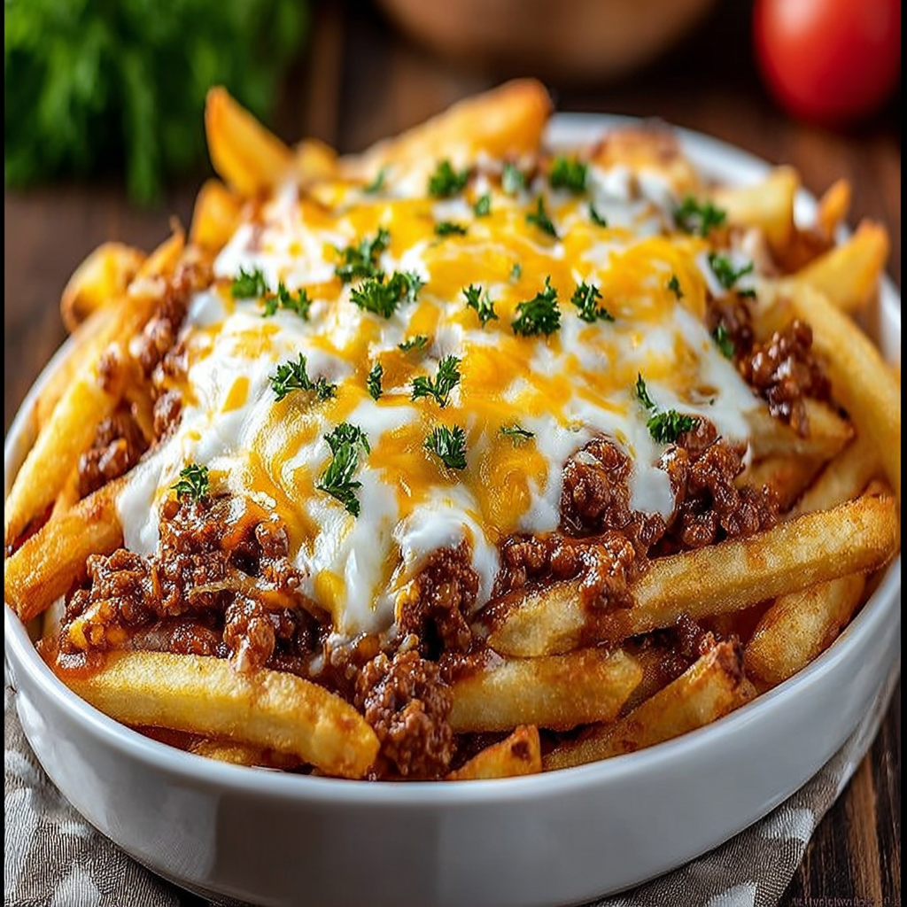 Classic Sloppy Joes with Shoestring Fries