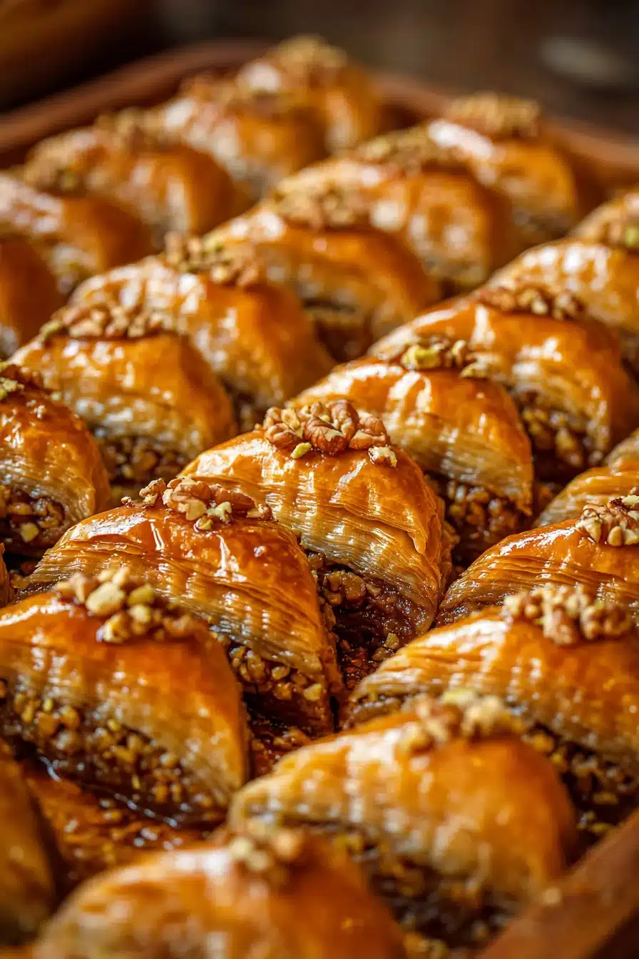Honey-Walnut Baklava Rolls with Cinnamon and Clove