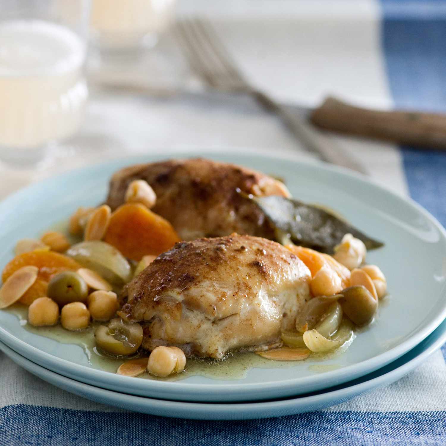 One-Pot Moroccan-Spiced Chicken with Chickpeas and Apricots