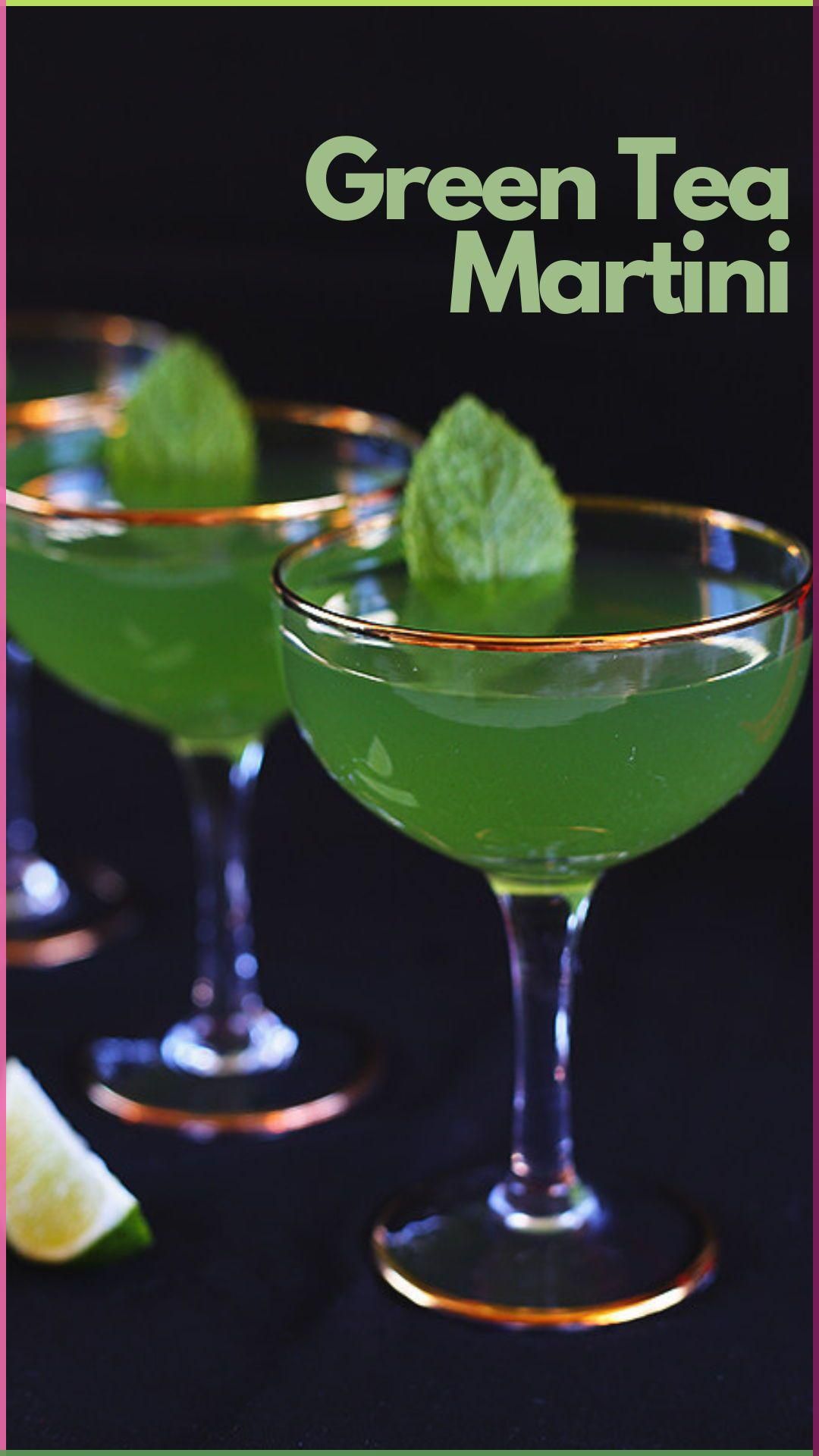 Crisp Herbal Green Tea Martini