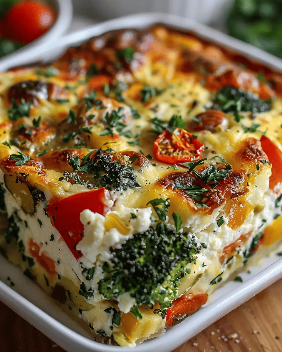 High-Protein Ham and Cottage Cheese Bake