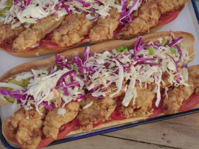 Pan-Seared Chicken with Cajun-Spiced Po’Boy Slaw