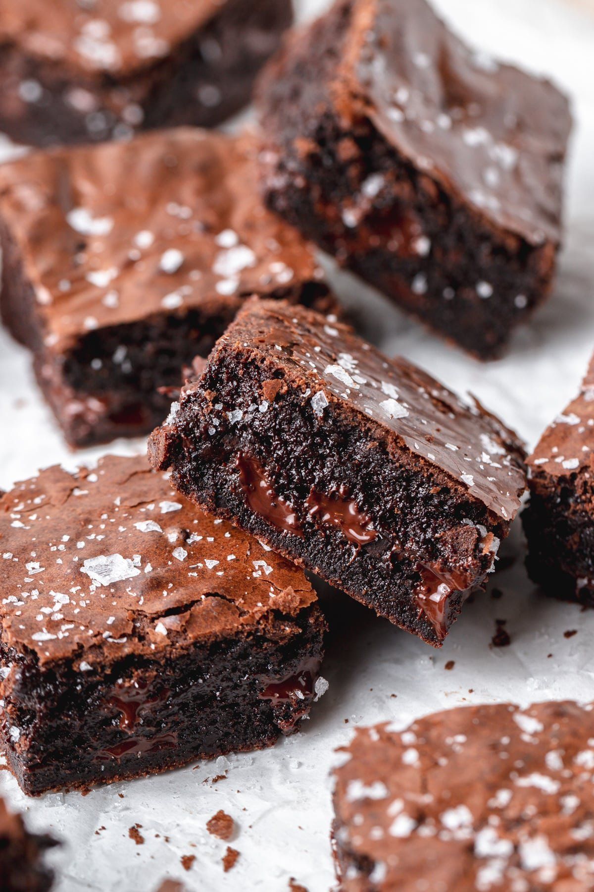 One-Bowl Espresso Brownie Bars with Sea Salt