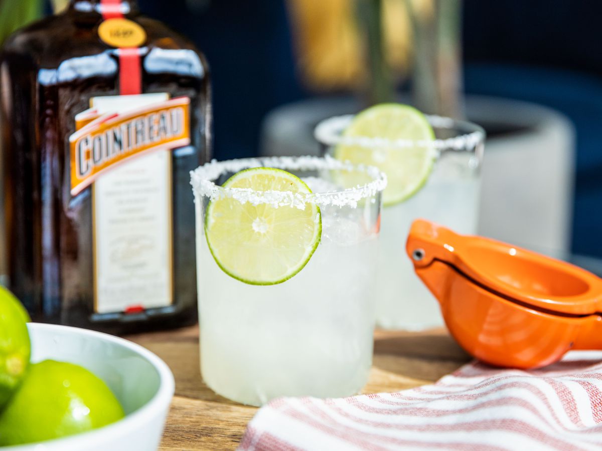 Salted Rim Tequila and Cointreau Margarita