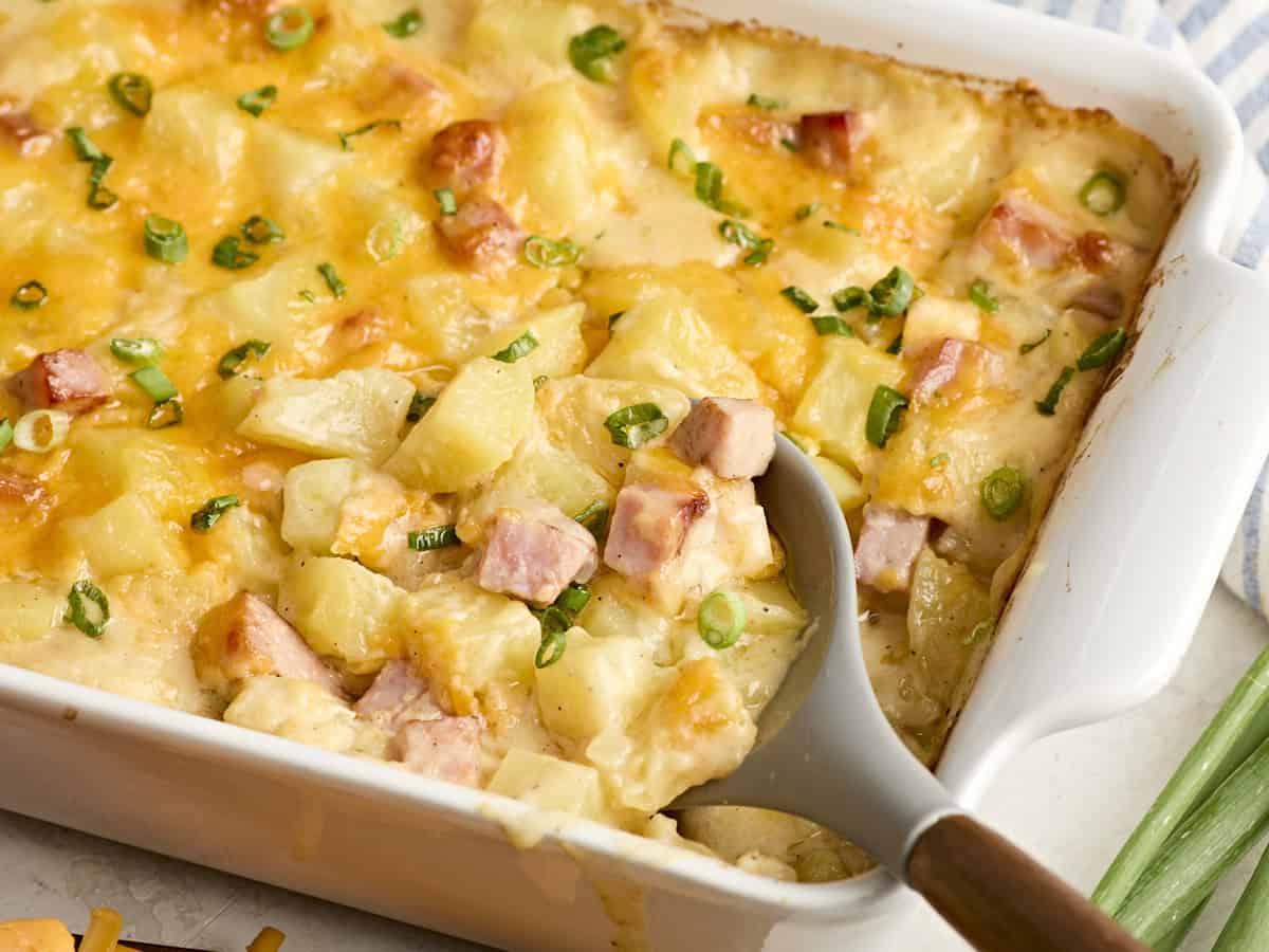 Ham and Cottage Cheese Potato Casserole