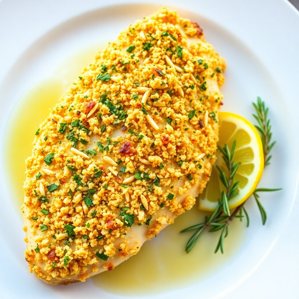 Real Herb-Crusted Chicken Breast