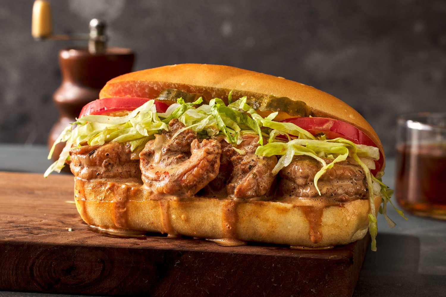 New Orleans-Style Cajun Shrimp Po’Boy Sandwich