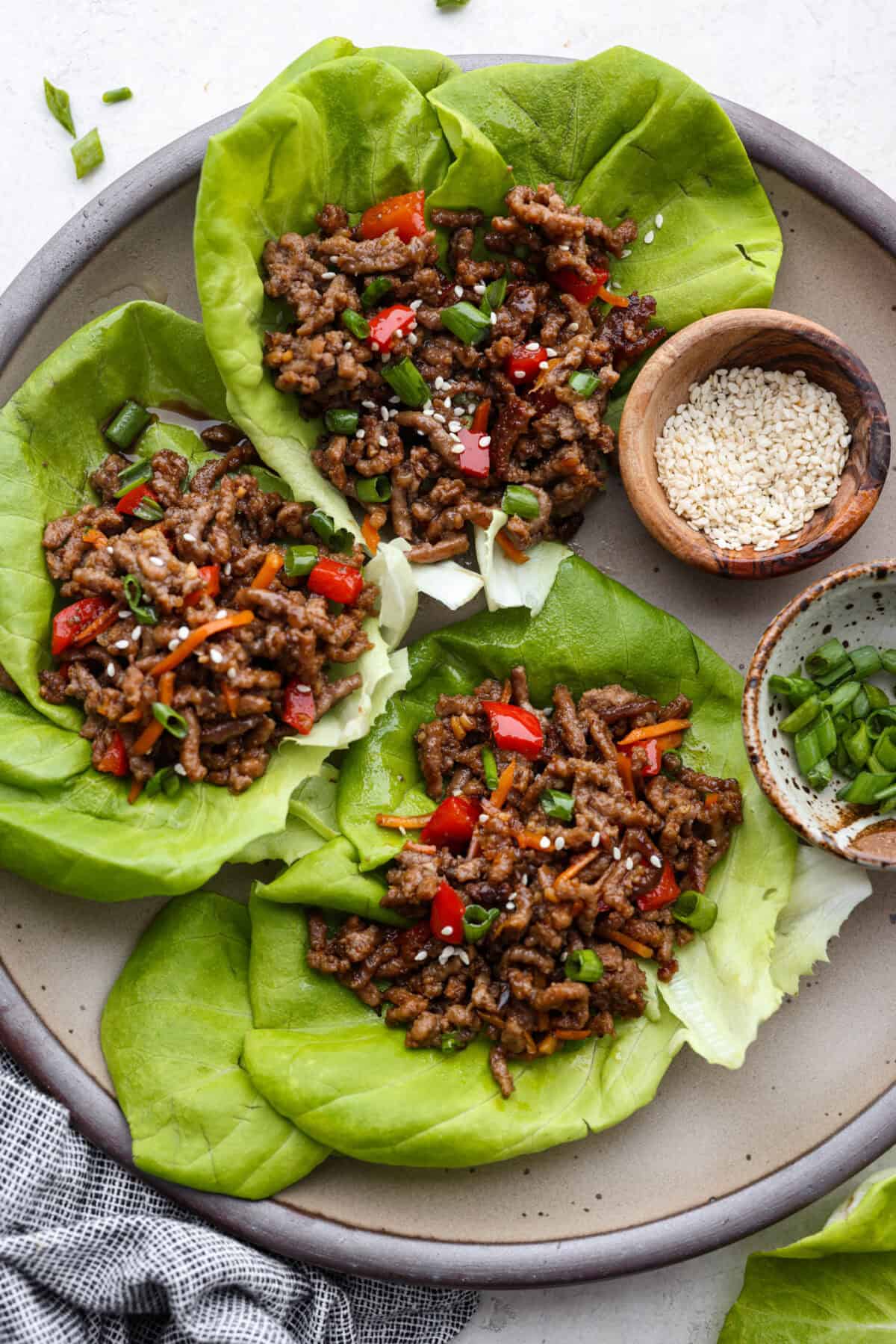Spicy Korean-Style BBQ Beef Lettuce Wraps