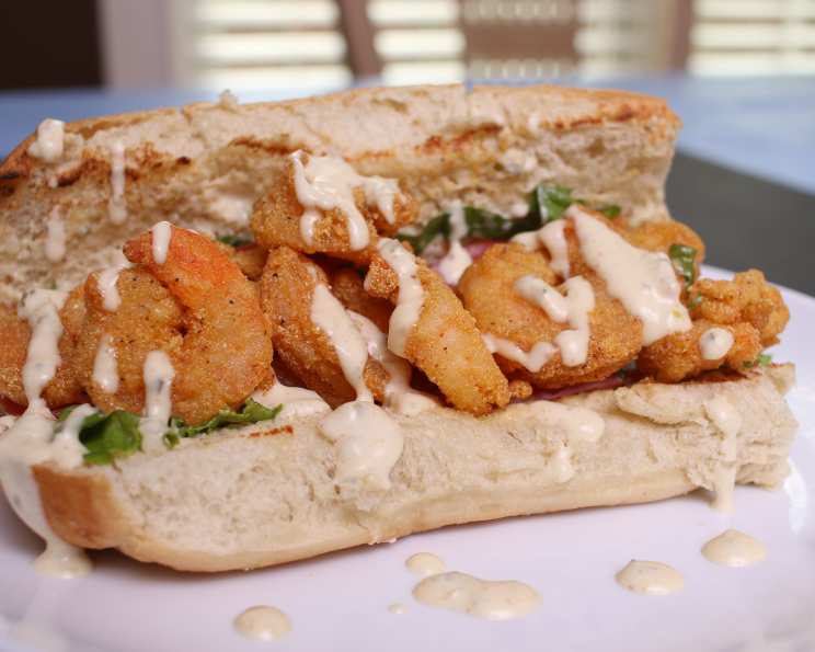 New Orleans-Style Shrimp Po’Boy with Remoulade Sauce