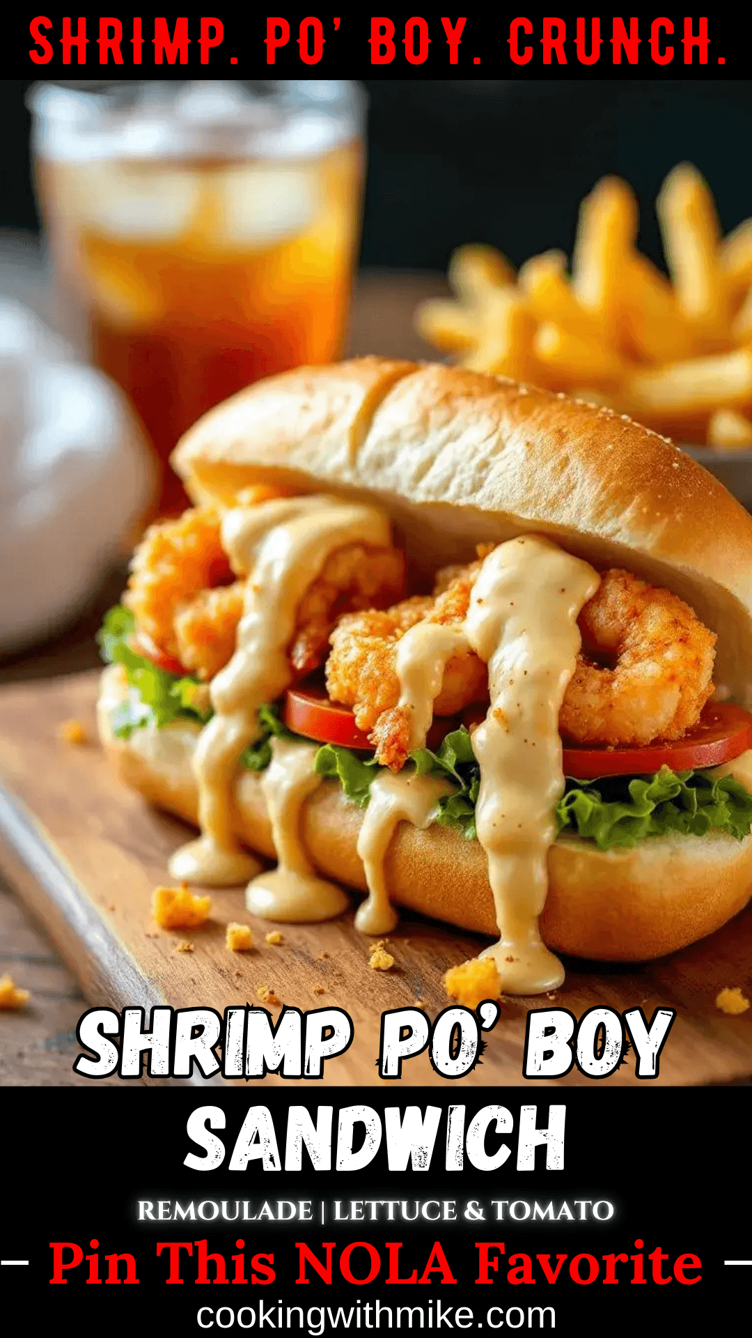 Slow Cooker New Orleans-Style Shrimp Po’Boys with Remoulade Sauce