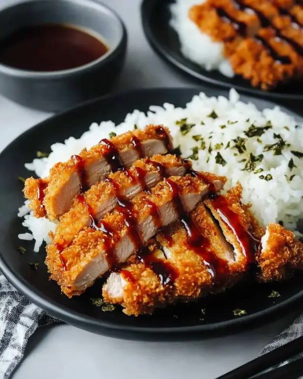 Crispy Chicken Katsu with Tonkatsu Sauce