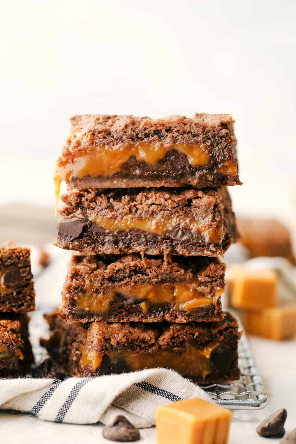 Warm Molten Salted Caramel Brownies