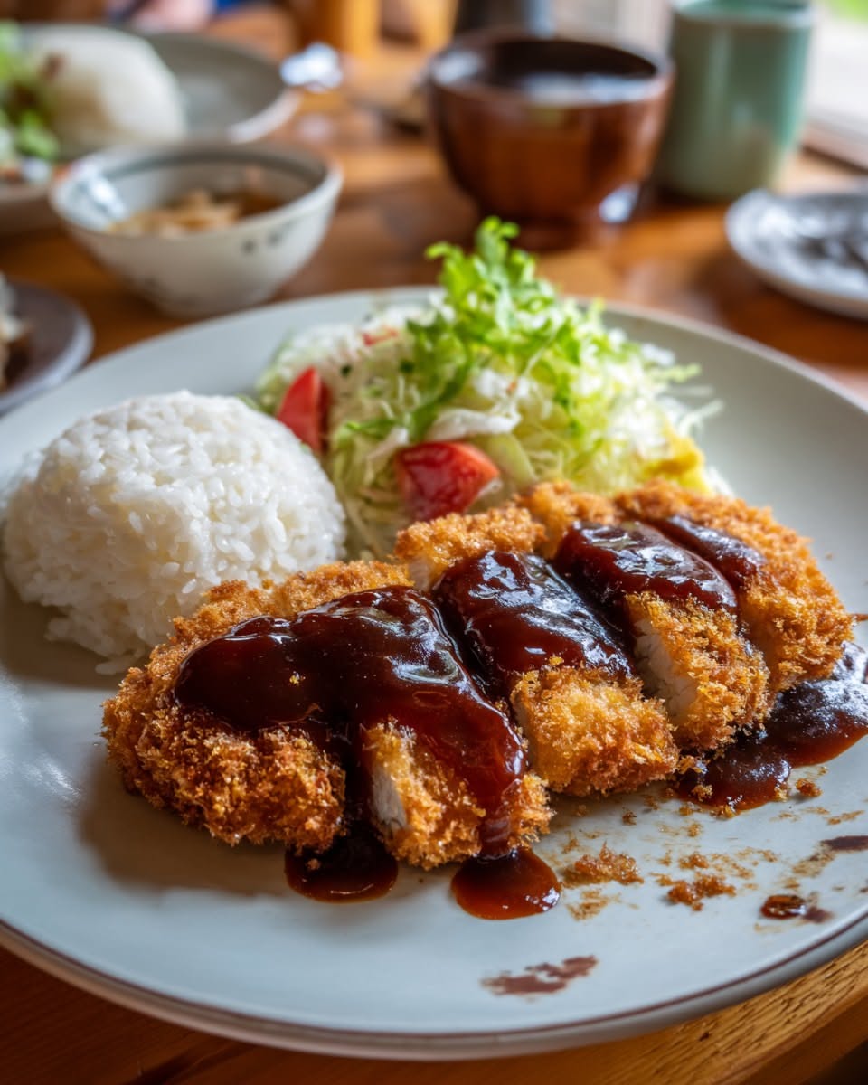 Crispy Katsu Pork Cutlets with Tonkatsu Sauce