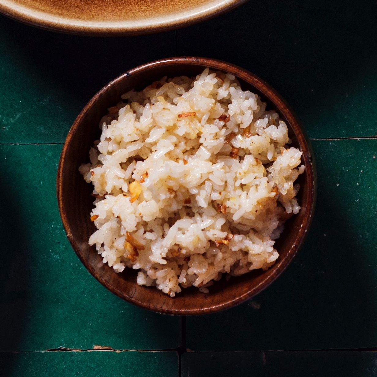 Pandan-Infused Jasmine Rice with Garlic Fried Shallots