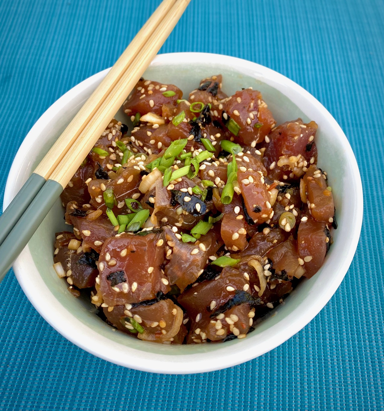 Hawaiian-Style Ahi Poke Bowl with Soy and Sesame
