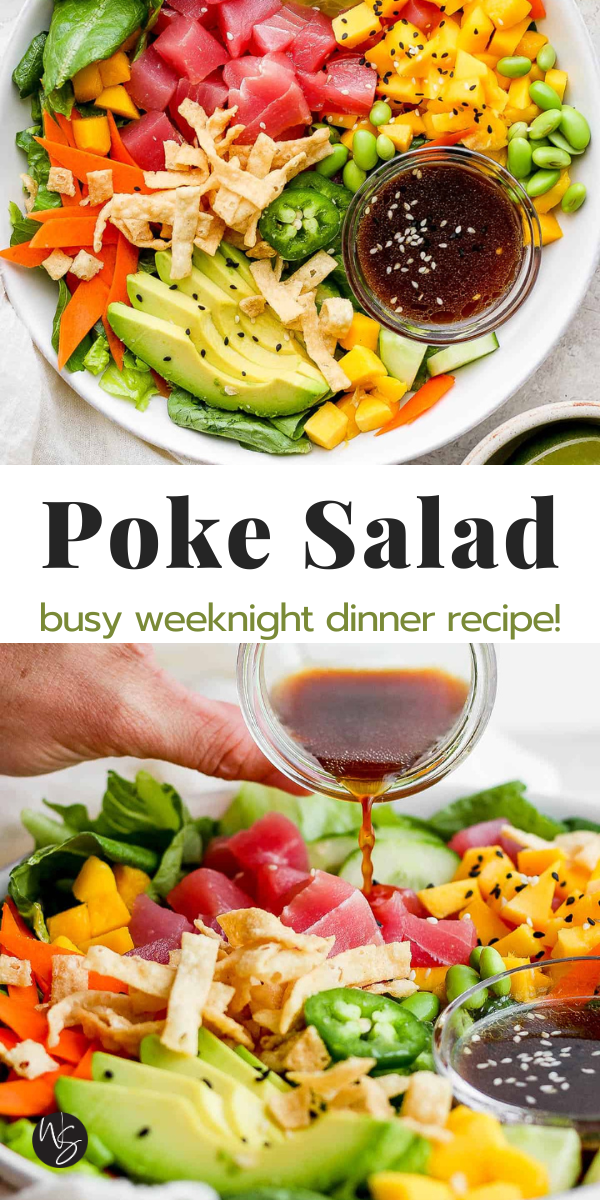 Hawaiian-Style Tuna Poke Bowl with Sesame-Ginger Dressing