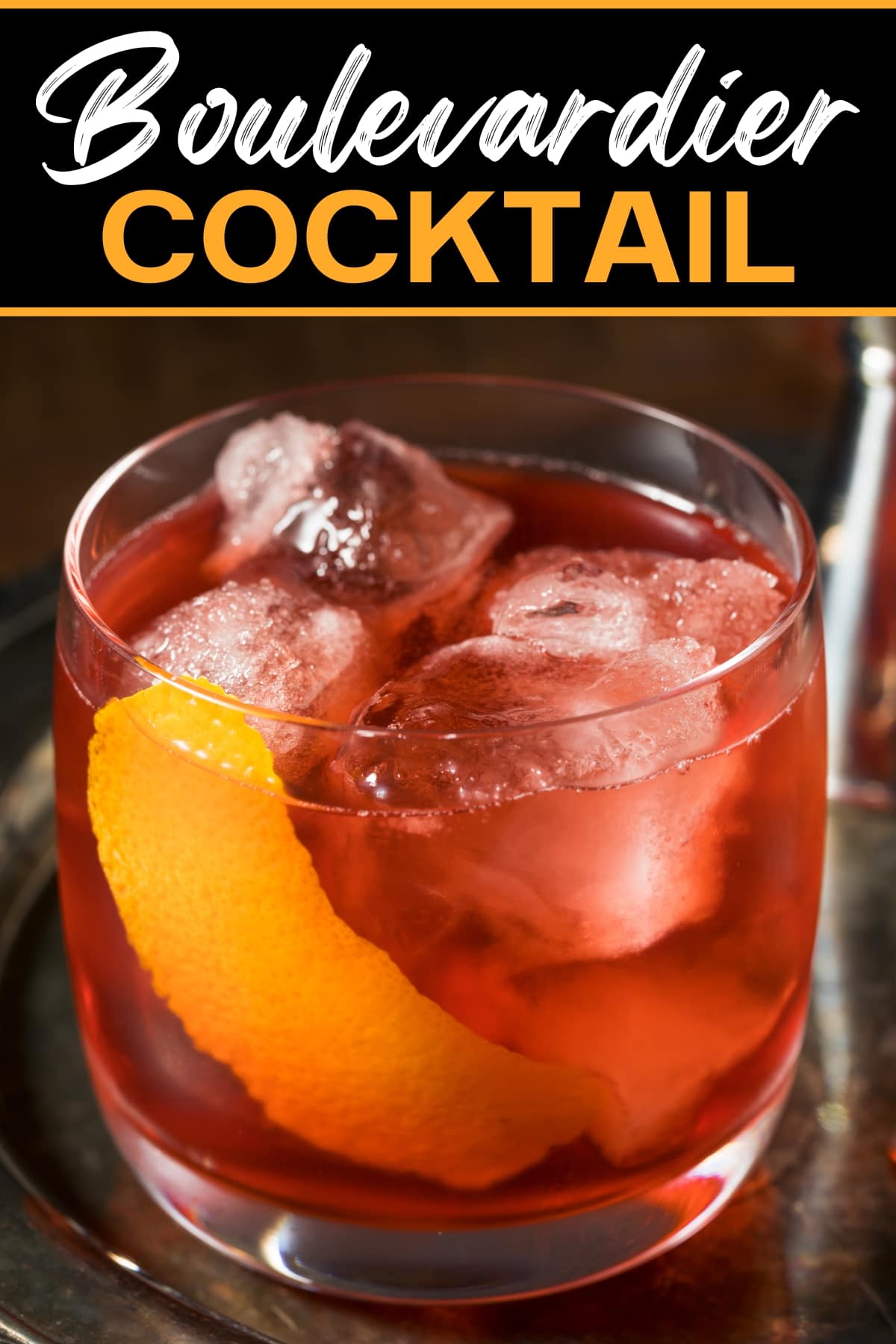 Classic Boulevardier Stirred with Orange Twist