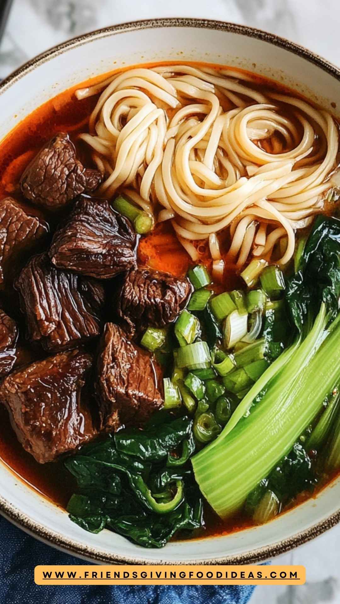 Braised Taiwanese Beef Noodle Soup with Star Anise and Ginger