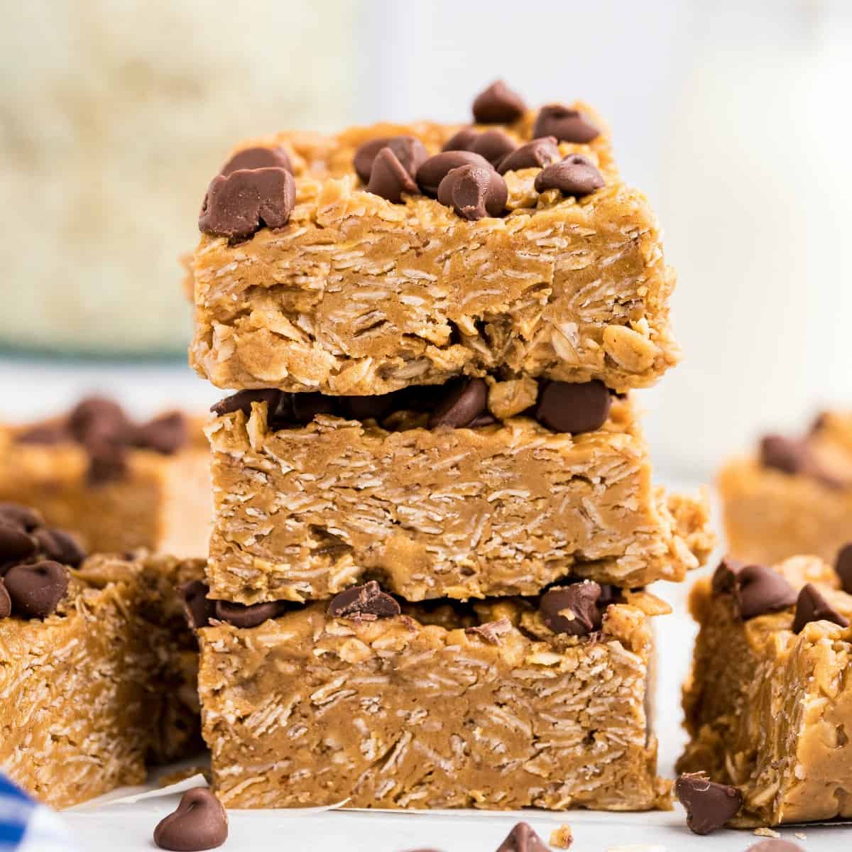 Quick No-Bake Peanut Butter Oatmeal Bars