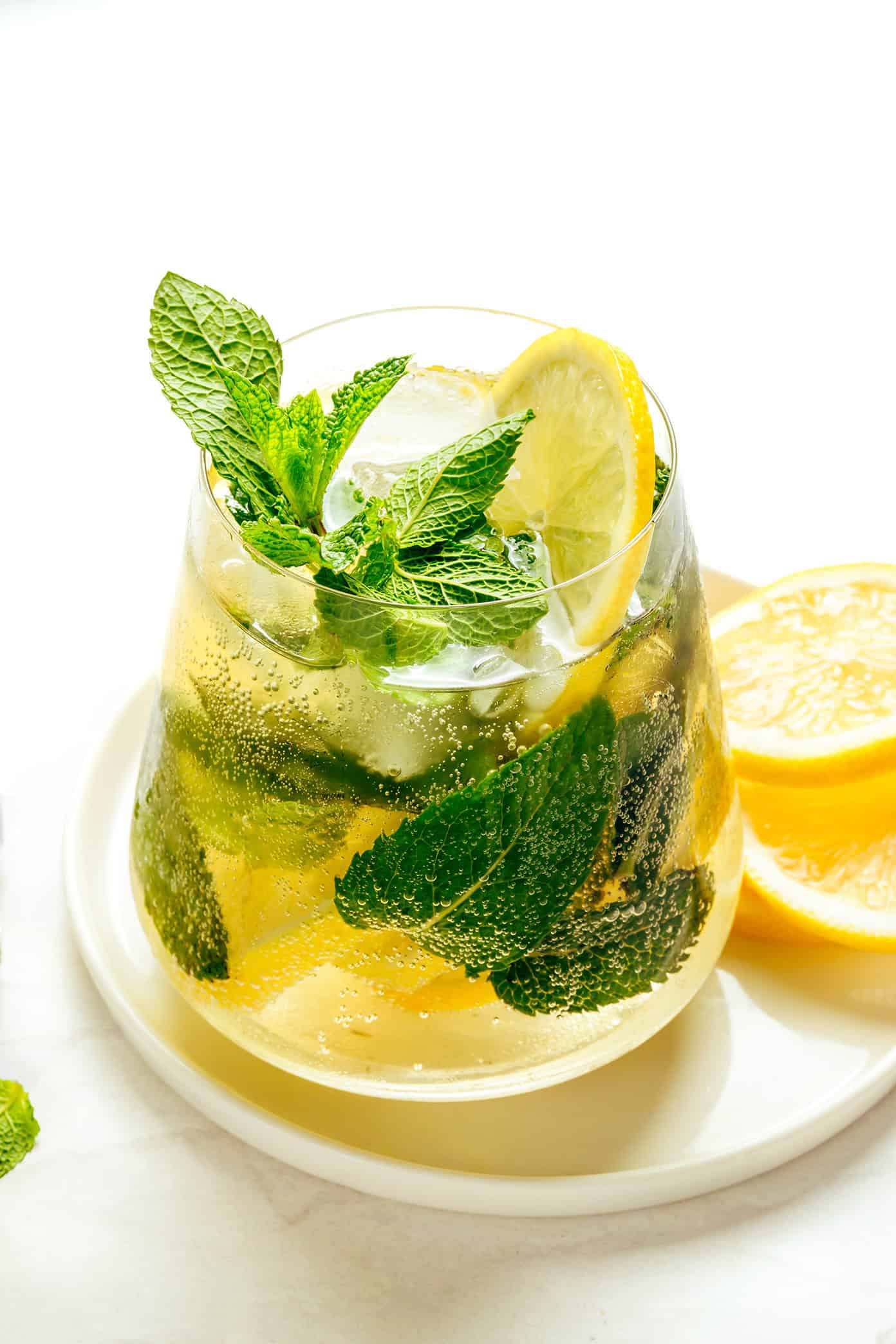 Frozen Floral Hugo Spritz with Mint and Elderflower