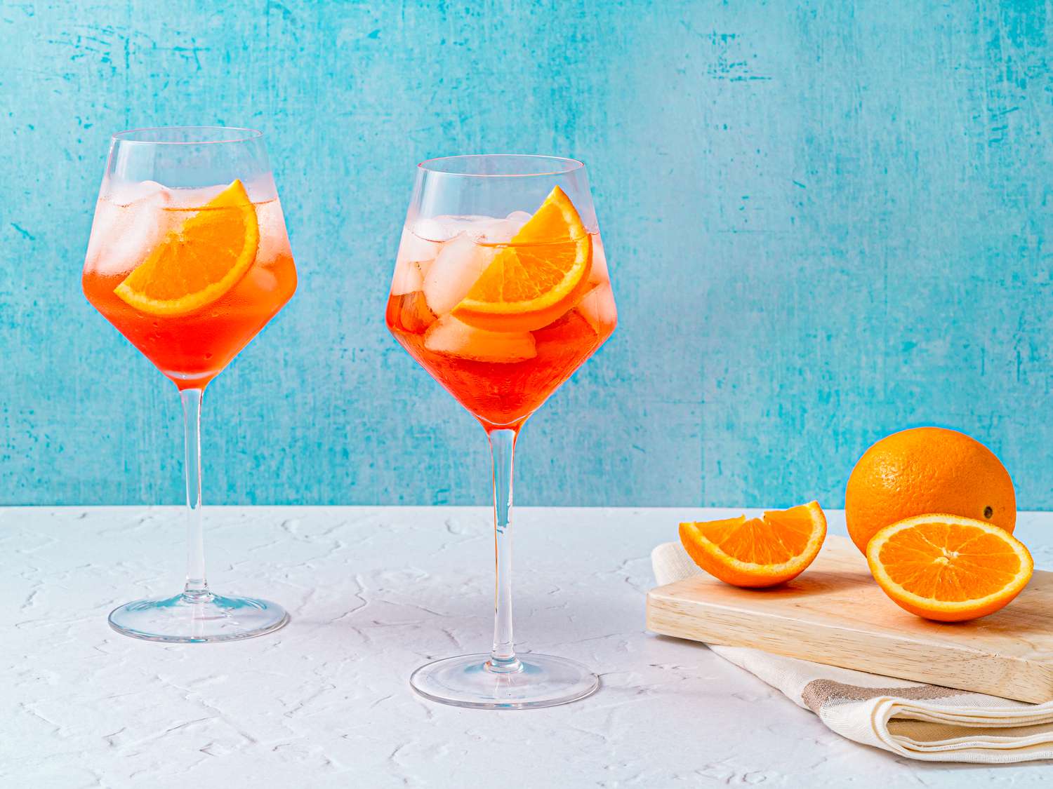Orange and Rhubarb Aperol Spritz Variation