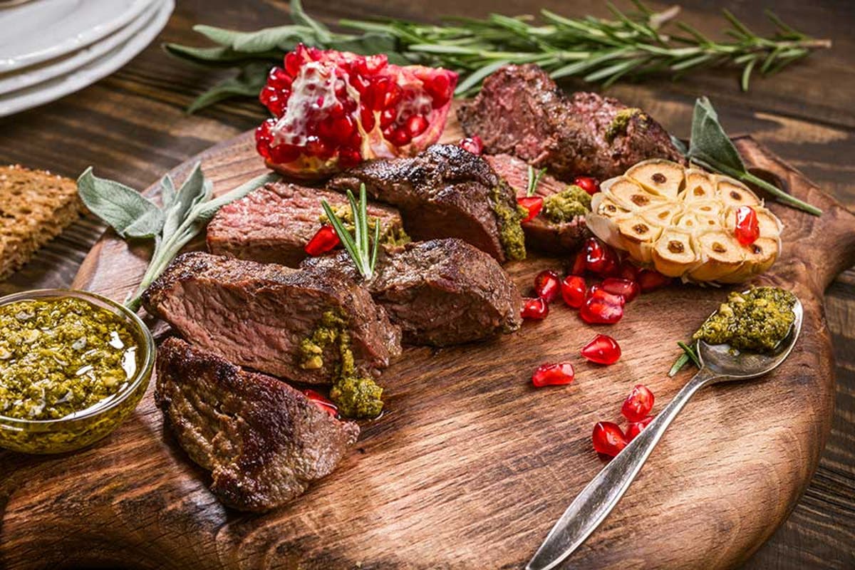 Honey-Roasted Kangaroo Steak with Wattleseed Pepper Sauce