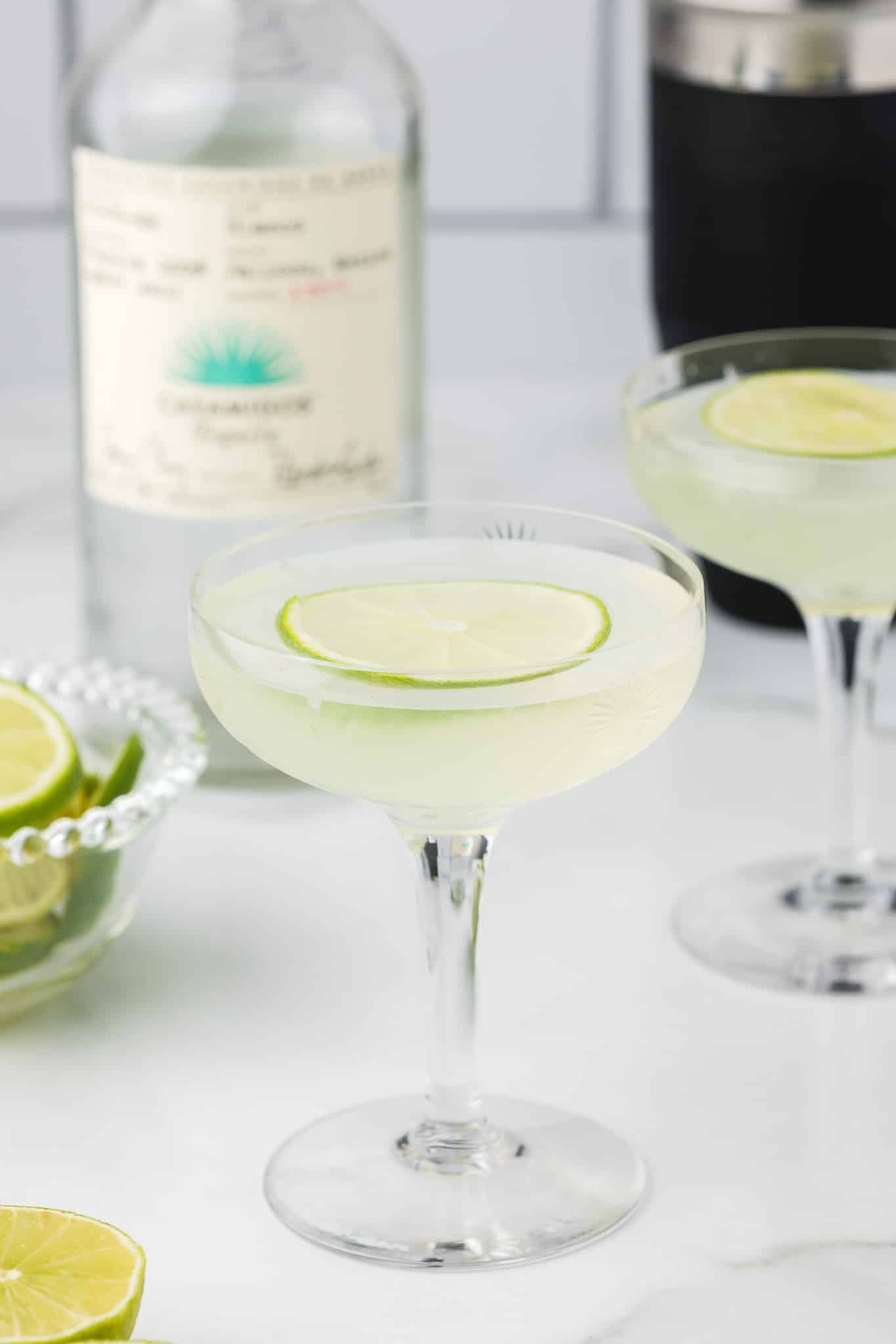 Shaken Cucumber-Tequila Gimlet