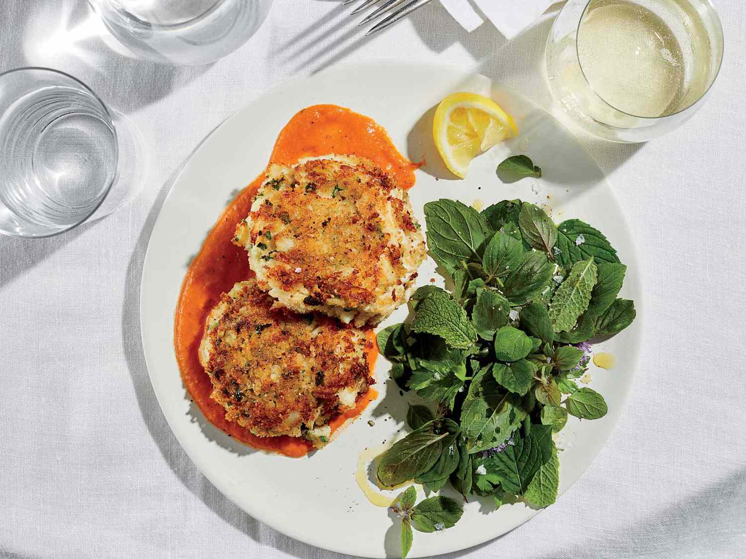 Crab Cake Inspired Spicy Tomato Mary