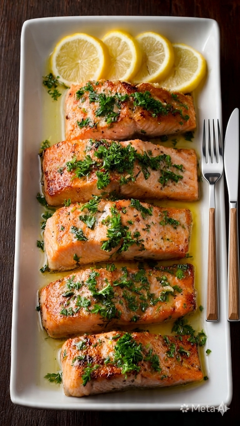Pan-Seared Salmon with Herb Butter and Lemon Zest