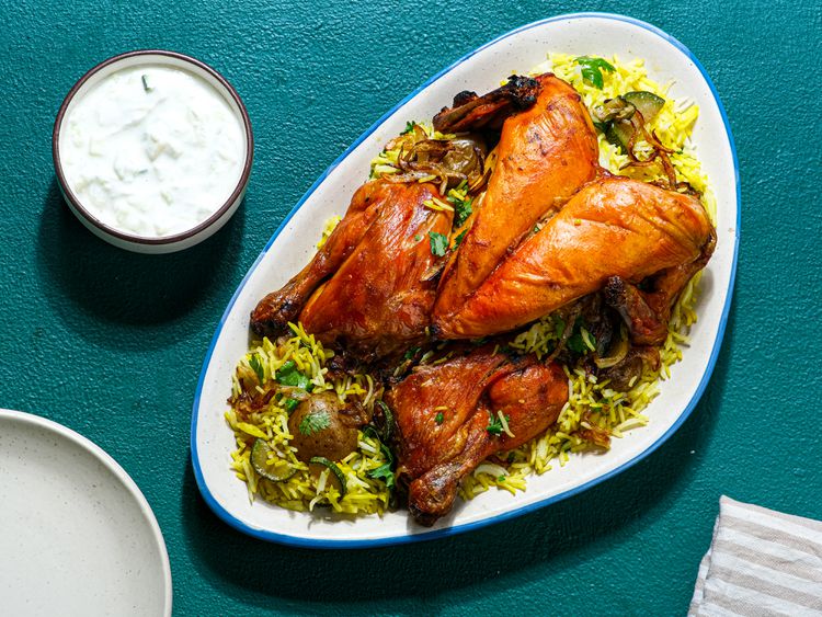Saffron-Infused Chicken Biryani with Toasted Spices